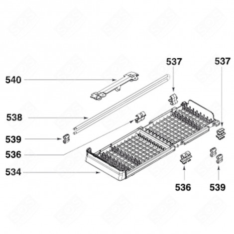 CESTELLO POSATE (CODICE 534) LAVASTOVIGLIE - AS0029507