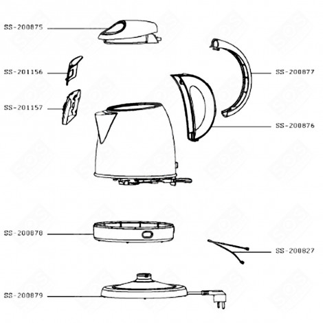 BASE CON CAVO (CODICE SS-200879) BOLLITORI, CARAFFE FILTRANTI - SS-200879