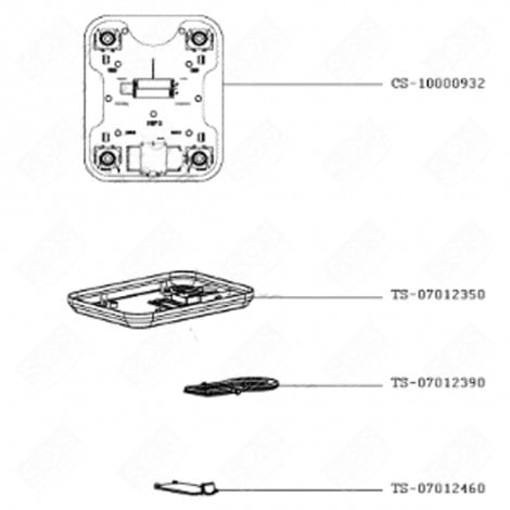 COPERCHIO DELLA BATTERIA (CODICE TS-07012660) VARI PICCOLI ELETTRODOMESTICI - TS-07012660