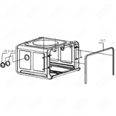 GUARNIZIONE PORTA (CODICE C0071) LAVASTOVIGLIE - 673005800074