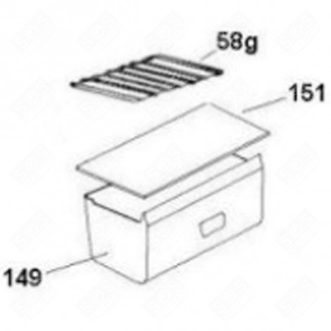 MENSOLA, SCAFFALE (CODICE 151) FRIGORIFERO, CONGELATORE - 49033694