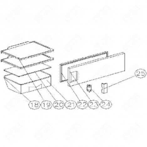 RIPIANO, SCAFFALE (CODICE 19) FRIGORIFERO, CONGELATORE - 374F03 