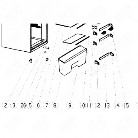 BARRA DI BALCONCINO / MENSOLA (CODICE 13) FRIGORIFERO, CONGELATORE - 577A66