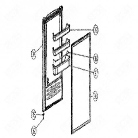 BALCONCINO / MENSOLA BOTTIGLIE (CODICE 37) FRIGORIFERO, CONGELATORE - 137H50