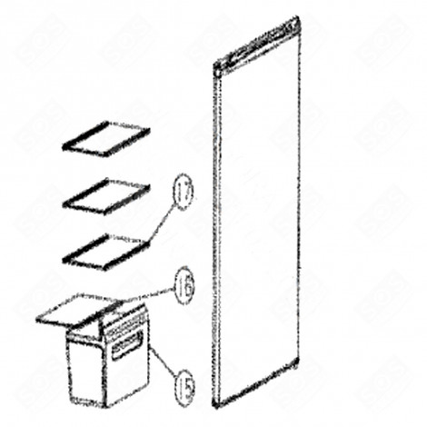 RIPIANO, SCAFFALE (CODICE 17) FRIGORIFERO, CONGELATORE - 377A79