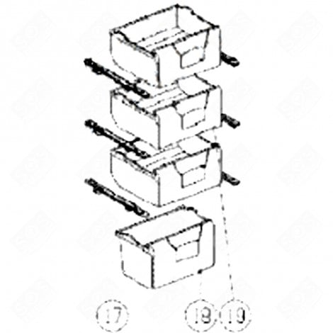 VANO SUPERIORE (CODICE 19) FRIGORIFERO, CONGELATORE - 578H46 