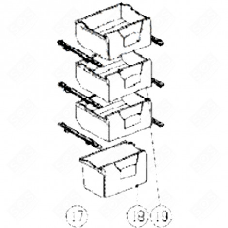 CONTENITORE PER VERDURE (CODICE DI RIFERIMENTO 18) FRIGORIFERO, CONGELATORE - 134A77