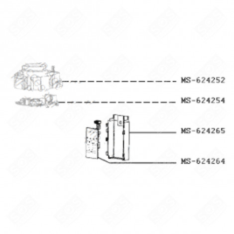 MODULO ELETTRONICO (RIFERIMENTO MS-624254) NESPRESSO VERTUO PLUS MACCHINA DA CAFFÃ, CAFFETTIERA -  MS-624254