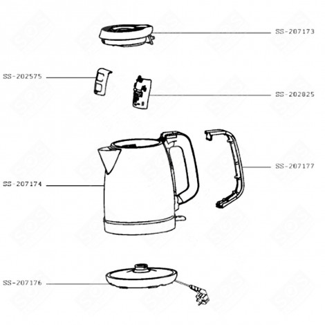 BOLLITORE (CODICE SS-207174) BOLLITORI, CARAFFE FILTRANTI - SS-207174