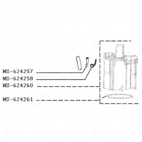 MISURATORE DI PORTATA (CODICE MS-624221) NESPRESSO VERTUO PLUS MACCHINA DA CAFFÃ, CAFFETTIERA - MS-624221