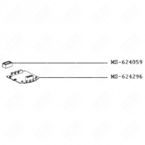 SCHEDA ELETTRONICA (CODICE DI RIFERIMENTO MS-624296) ROBOT DA CUCINA E CUOCITUTTO - MS-624296