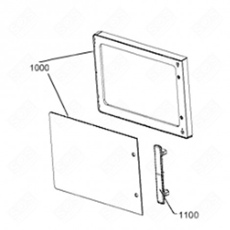 TELAIO ESTERNO PORTA (CODICE 1000) ORIGINALE FORNI A MICROONDE - 482000016231