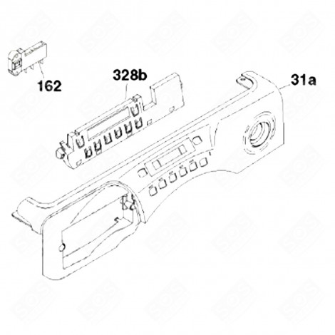 PANNELLO FRONTALE (CODICE 31A) LAVATRICE - 41037381