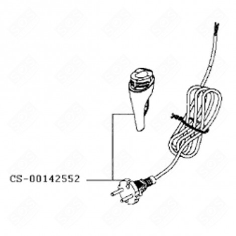 CAVO DI ALIMENTAZIONE (CODICE CS-00142552) ASCIUGACAPELLI - CS-00142552