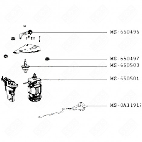 MOTORE (CODICE MS-650501) ROBOT DA CUCINA E CUOCITUTTO - MS-650501