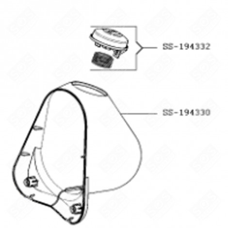 PULSANTE + MOLLA (CODICE SS-194332) ROBOT DA CUCINA E CUOCITUTTO - SS-194332