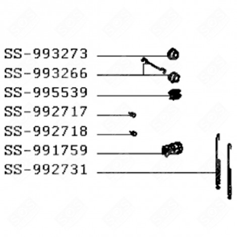 INTERRUTTORE (RIFERIMENTO SS-995539) FORNI, FORNELLI ELETTRICI E A GAS - SS-995539