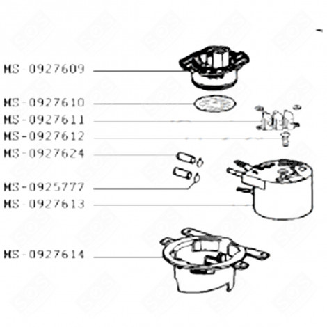 RESISTENZA 1000W (CODICE MS-0927613) MACCHINA DA CAFFÃ, CAFFETTIERA - MS-0927613