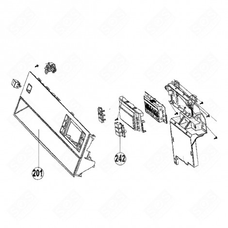 PULSANTE NUMERO 242 LAVASTOVIGLIE - 42079473