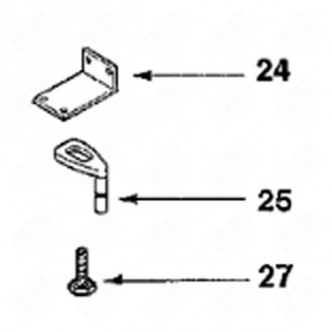 CERNIERA SUPERIORE (CODICE 24) FRIGORIFERO, CONGELATORE - 45X6790