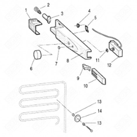 DADO TERMOSTATICO (CODICE 11) FRIGORIFERO, CONGELATORE - C00002516