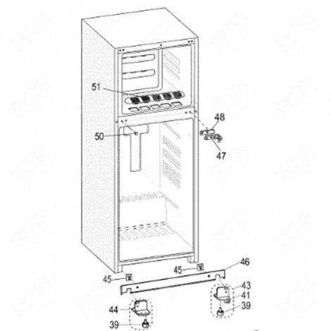 VITE TAPPO INOX FRIGORIFERO, CONGELATORE - C00278303