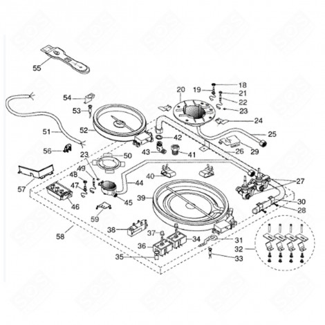 SPIA RESIDUA (CODICE 53) PIANO COTTURA - C00110589