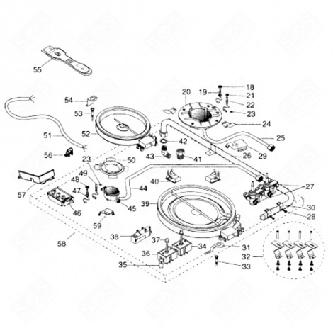 SPIA RESIDUA (CODICE 35) PIANO COTTURA - C00098657