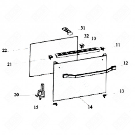 MOLLA DI FISSAGGIO (CODICE 13) PIANO COTTURA - C00058383