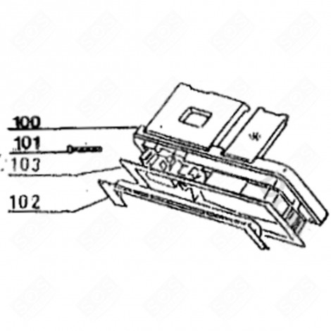 GUARNIZIONE ELETTRODISTRIBUTORE / CONTROPORTA (CODICE 103) LAVASTOVIGLIE - 92130483