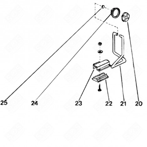 PIEDE DI STAFFA (CODICE 23) LAVATRICE - C00019666