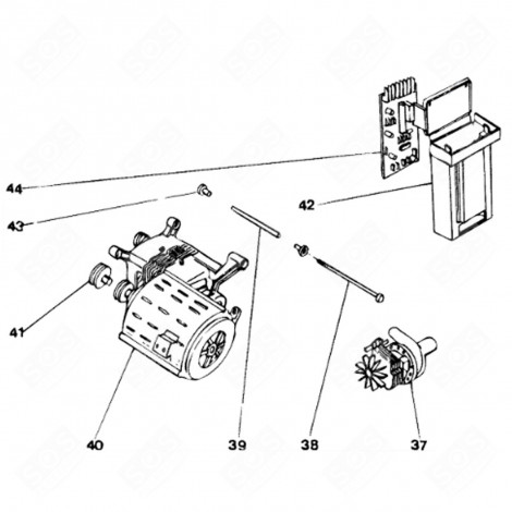 SUPPORTO SCHEDA ELETTRONICA, MODULO (RIFERIMENTO 42) LAVATRICE - C00021684