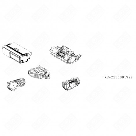 RUOTA DESTRA + MOTORE ROBOT ASPIRAPOLVERI AUTONOMI - RS-2230001926