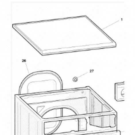 COLLARE DEL TUBO DI SCARICO (CODICE 27) LAVATRICE - C00020664