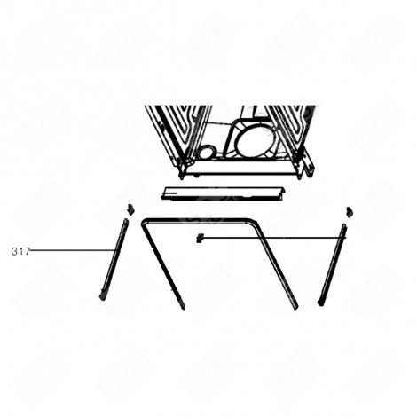 BINARIO G SUPERIORE (CODICE 317) LAVASTOVIGLIE - 979027