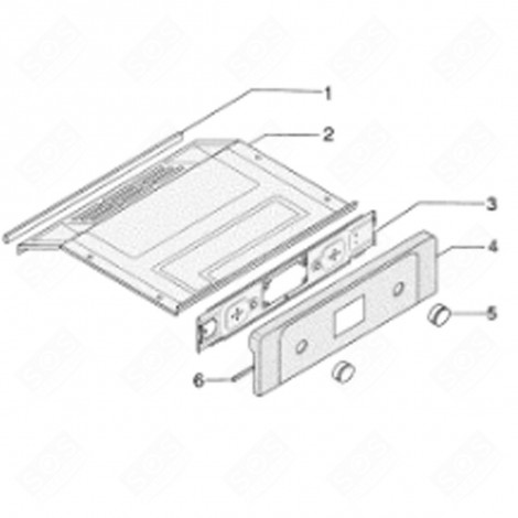 QUADRO DI CONTROLLO (CODICE 3) FORNI, FORNELLI ELETTRICI E A GAS - C00097941