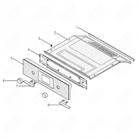 QUADRO DI CONTROLLO (CODICE 4) FORNI, FORNELLI ELETTRICI E A GAS - C00138899