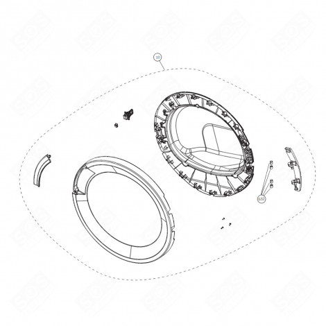 PORTA COMPLETA (RIFERIMENTO 10) ASCIUGATRICE - 2984780100