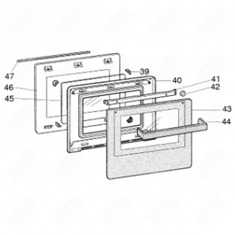 STAFFA MANIGLIA PORTA NEW TECH (CODICE 41) FORNI, FORNELLI ELETTRICI E A GAS - C00111677