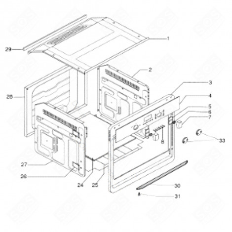 DEFLETTORE BASE (REP 24) FORNI, FORNELLI ELETTRICI E A GAS - C00138841