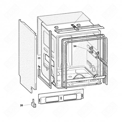 SET REGOLAZIONE PIEDE SINISTRO ORIGINALE LAVASTOVIGLIE - C00054981, 482000074889