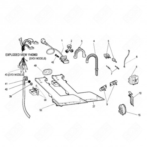 CABLAGGIO (CODICE DI RIFERIMENTO 43) LAVATRICE - C00096989