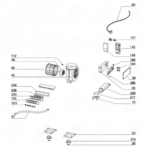 COPERCHIO (CODICE 230) CAPPA ASPIRANTE - 71X0938