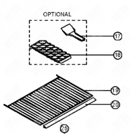 RIPIANO, SCAFFALE (CODICE 19) FRIGORIFERO, CONGELATORE - 45000985