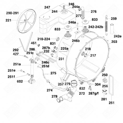 TUBO (CODICE 276) LAVATRICE - 03860581