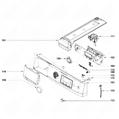 BASAMENTO (RIFERIMENTO 103) ASCIUGATRICE - 57X3100