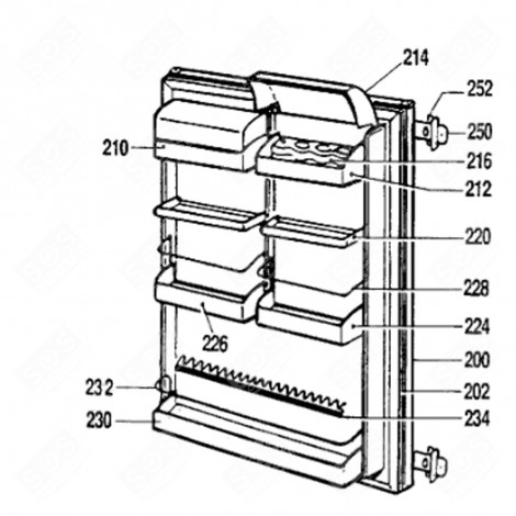 PORTABOTTIGLIE (CODICE 232) FRIGORIFERO, CONGELATORE - 45X1097