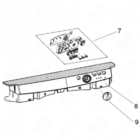 FASCIA (RIFERIMENTO 8) LAVASTOVIGLIE - C00275339, 488000275339