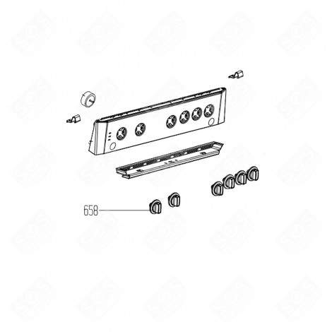 MANOPOLA BIANCA SEGNO 658 FORNI, FORNELLI ELETTRICI E A GAS - 250316295