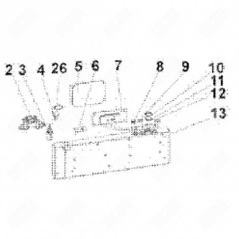 SERRATURA DI SICUREZZA (CODICE 2) LAVASTOVIGLIE - 54052